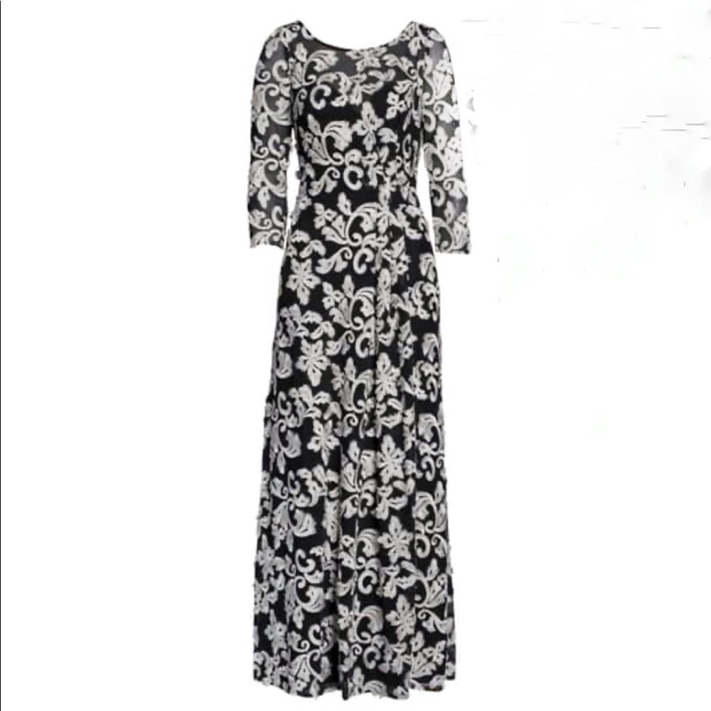 JS Collections Embroidered Mesh Gown Sz 8 NWT - Picture 3 of 13